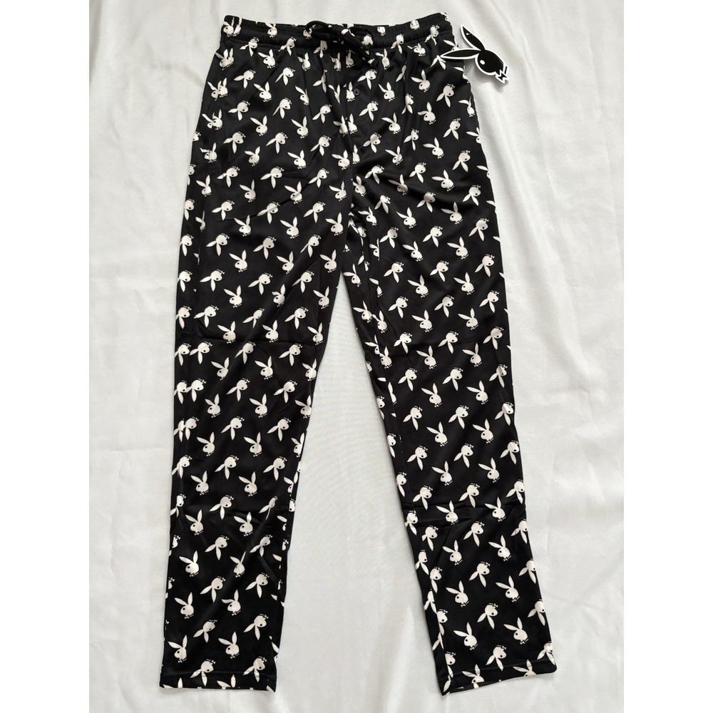 NEW Playboy Lounging Pajama Pants Size Medium Playboy Pajama Playboy Pants Black